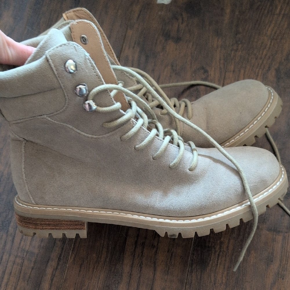 Women's Tan Suede Boots- Vici